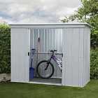 Yardmaster Store All Metal Pent Shed 6 x 4ft with Floor Support Frame