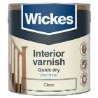 Wickes Quick Dry Interior Varnish - Clear Matt - 2.5L