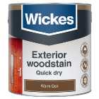 Wickes Exterior Quick Dry Woodstain - Warm Oak - 2.5L