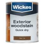 Wickes Exterior Quick Dry Woodstain - Warm Oak - 750ml
