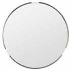 Crossland Grove Hever Round Wall Mirror Silver - 800 x 15 x 800mm
