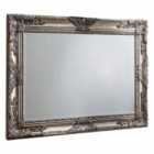 Crossland Grove Devonshire Rectangle Mirror Silver 114x84cm