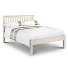Barcelona Bed Low Foot End Stone White Double