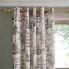 Watercolour Trees Eyelet Curtains