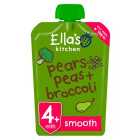 Ella's Kitchen Pears, Peas and Broccoli Baby Food Pouch 4+ Months 120g