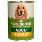Harringtons Wet Dog Food Can Turkey & Veg 400g
