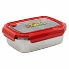 Stor Young Adult Stainless Steel Rectangular Sandwich Box 1020 Ml Super Mario