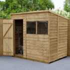 Forest Garden Overlap Pressure Treated 7X5 Pent Shed