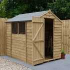 Forest Garden Overlap Pressure Treated 7X5 Apex Shed