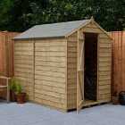 Forest Garden Overlap Pressure Treated 7X5 Apex Shed - No Window