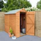Forest Garden Shiplap Dip Treated 6X4 Apex Shed - No Window
