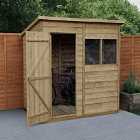 Forest Garden Overlap Pressure Treated 6X4 Pent Shed