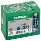 Spax Pz Countersunk Yellox Screws - 5x25mm Pack Of 200
