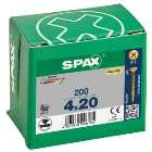 Spax Pz Countersunk Yellox Screws - 4x20mm - Pack Of 200