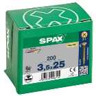 Spax Pz Countersunk Yellox Screws - 3.5x25mm Pack Of 200