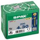 Spax Pz Countersunk Yellox Screws - 4x30mm Pack Of 200