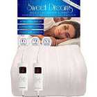 Sweet Dreams Electric Blanket Double Size - Dual Controls - Luxury Bed Heated Mattress Cover