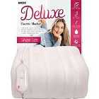 Mylek Electric Blanket Single Fully Fitted Heated Mattress Cover Underblanket With Elasticated Skirt - Size 200 X 107Cm