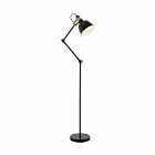 Eglo Angular Black And Bronzed Steel Floor Lamp