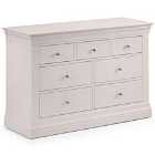 Julian Bowen Clermont 4+3 Drawer Chest Of Drawers- Light Grey