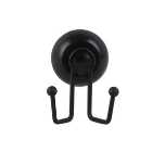 Wire Suction Double Hook Black
