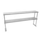 Double Stainless Steel Tier Over-shelf 300X1500X750Mm