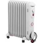 Prem-i-air 2.5 Kw 11 Fin Oil Filled Radiator With 24 Hour Timer