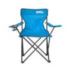 Just Be Camping Chair Royal Blue With Dark Blue Trim