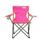 Just Be Camping Chair Dark Pink With Yellow Trim