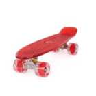 Land Surfer Cruiser Skateboard 22 Inch Clear Red Board Led Red Wheels