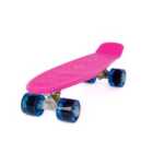 Land Surfer Cruiser Skateboard 22 Inch Pink Board Transparent Blue Wheels