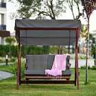Handpicked Sandringham Swing 1700 Garden Chair With Canopy - Grey
