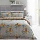 Dorma Camelia 100% Cotton Duvet Cover and Pillowcase Set