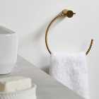 Curves Gold Towel Ring