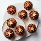 8 Chocolate Stars Cupcakes, 8s