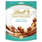 Lindt Crispy Sensation Milk Chocolate with Biscuit Centre Pouch 140g