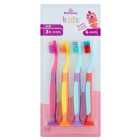 Morrisons Kids Toothbrushes 3+ Years 4 per pack