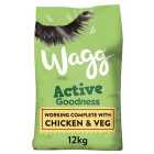 Wagg Active Goodness Chicken & Veg Dry Dog Food 12kg