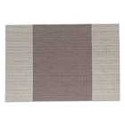 Haven Anti Slip Dining Table Mat - Vertical Bar Coffee