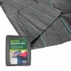 Gardenkraft 2x10m Sheet Woven Weed Control Fabric - Black