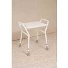 Nrs Healthcare Height Adjustable Shower Stool With Handles White