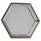 Crossland Grove Atlantic Hexagon Mirror (6 Pack) 350 x 35 x 305mm