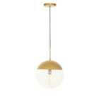 Interiors By PH 35Cm Pendant Light Gold Metal Clear Glass Shade