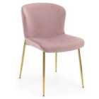 Julian Bowen Set Of 2 Harper Dining Chairs Dusky Pink