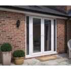 French Door (Dual Handle) & X2 Narrow Sidelites - White - Lh Master Open Out (including Cill & Vent)
