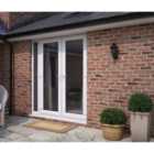 French Door (Dual Handle) & X1 Narow Sidelite - White - Lh Master Open Out (including Cill & Vent)