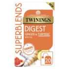 Twinings Superblends Digest Tea with Ginger & Turmeric 20 per pack