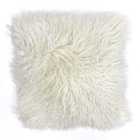 Paoletti Mongolian Polyester Filled Cushion Wool White