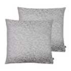 Ashley Wilde Wick Twin Pack Polyester Filled Cushions Dove/Silver