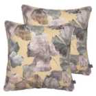 Prestigious Textiles Hanalei Twin Pack Polyester Filled Cushions Amber